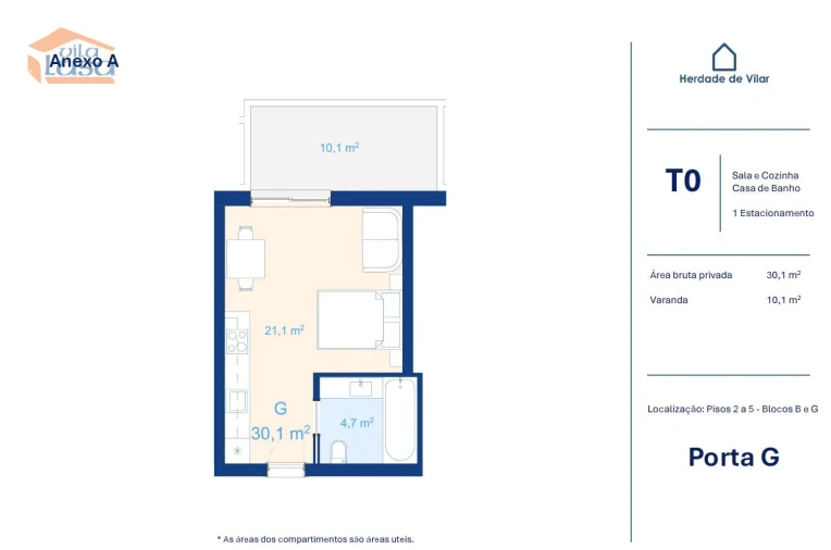 Apartamento T0 para Venda em Mafamude e Vilar do Paraíso Foto 9