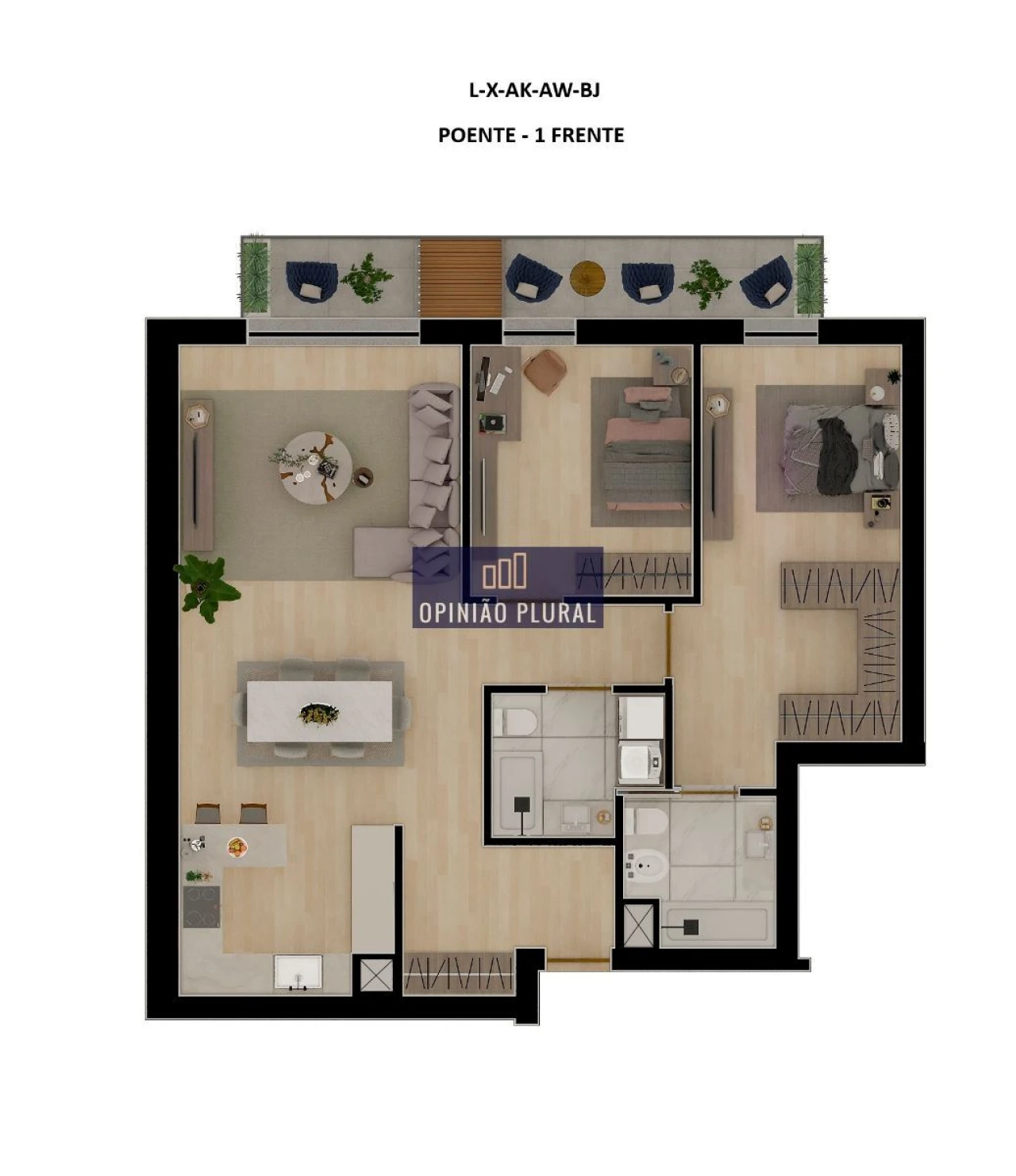 Apartamento T2 para Venda em Avintes Foto 17