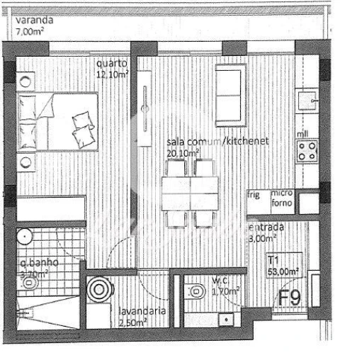 Apartamento T1 para Venda em Matosinhos e Leça da Palmeira
