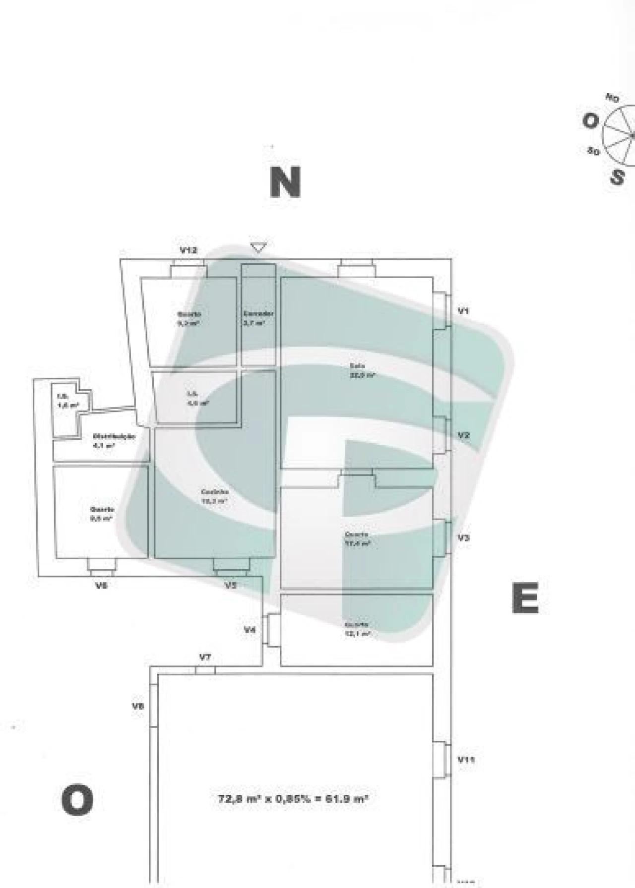 Moradia T7 para Venda em Pontevel Foto 23