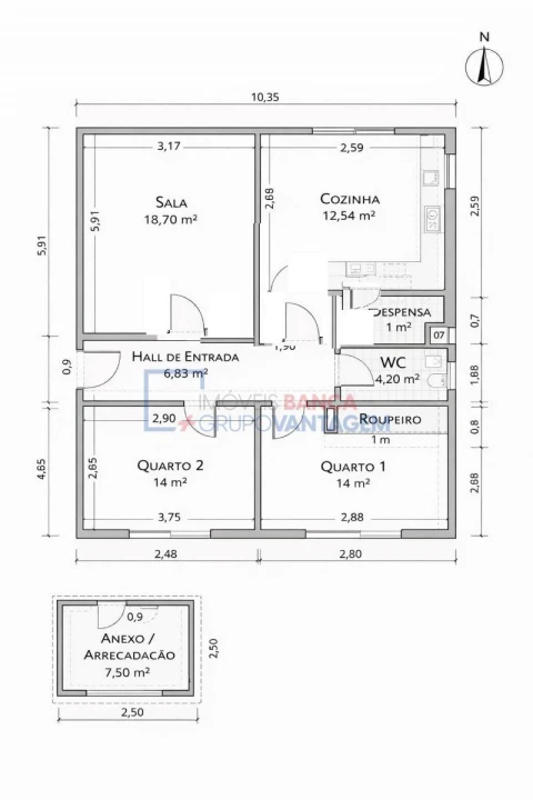 Apartamento T2 para Venda em Queluz e Belas