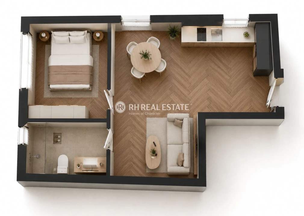 Apartamento T1 para Venda em Buarcos Foto 3