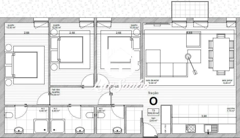 Apartamento T3 para Venda em Tamel (São Verissimo)