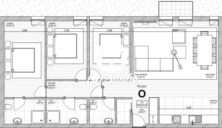 Apartamento T3 para Venda em Tamel (São Verissimo) Foto 2