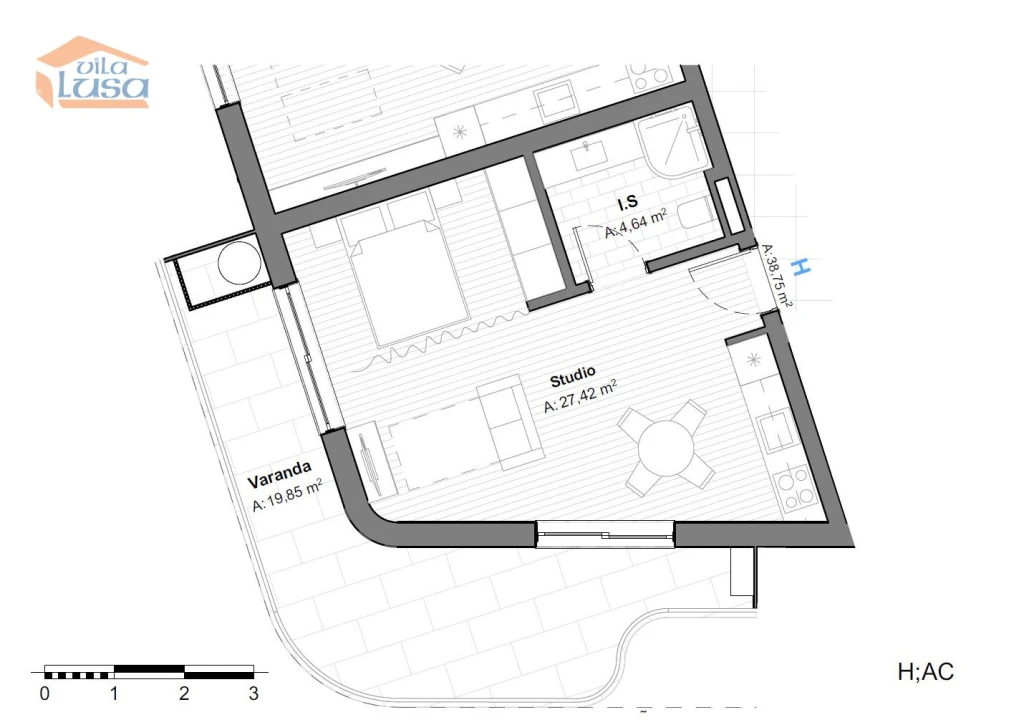 Apartamento T0 para Venda em Armação de Pera Foto 8