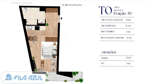 Apartamento T0 para Venda em Bonfim