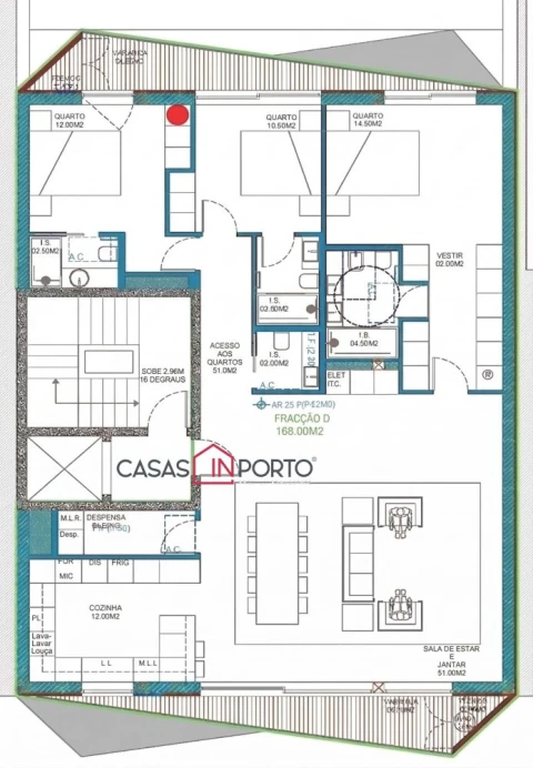 Apartamento T3 para Venda em Glória e Vera Cruz