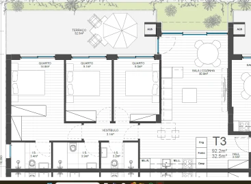 Apartamento T3 para Venda em Cidade da Maia