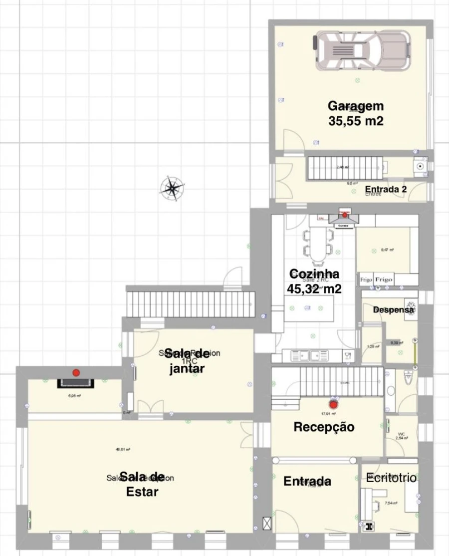 Moradia T10 para Venda em Matosinhos e Leça da Palmeira Planta 1