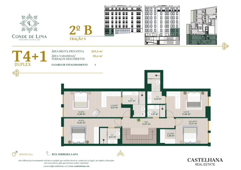 Apartamento T4 para Venda em Santo António Planta 2