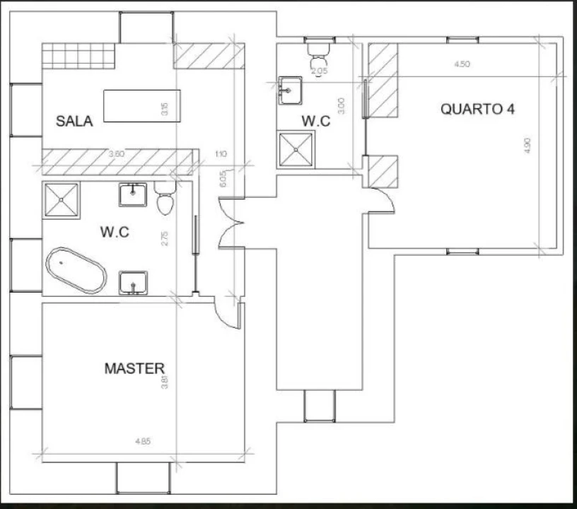 Moradia T4 para Venda em Santa Maria e São Miguel, São Martinho, São Pedro Penaferrim Planta 3