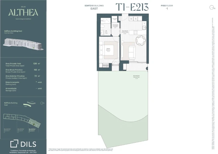 Apartamento T1 para Venda em Queluz e Belas Planta 1