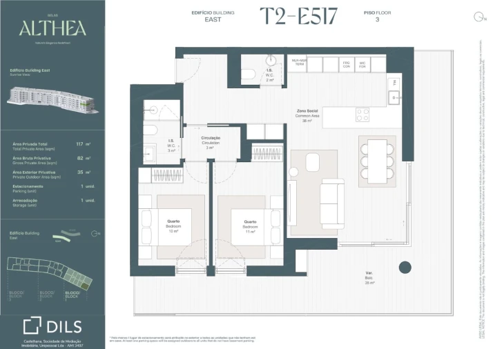 Apartamento T2 para Venda em Queluz e Belas Planta 1