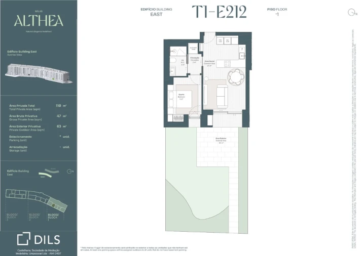 Apartamento T1 para Venda em Queluz e Belas Planta 1