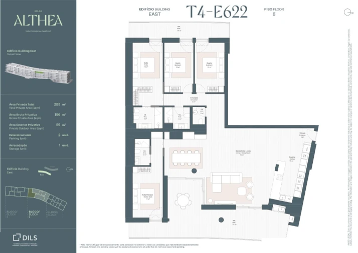 Apartamento T4 para Venda em Queluz e Belas Planta 1