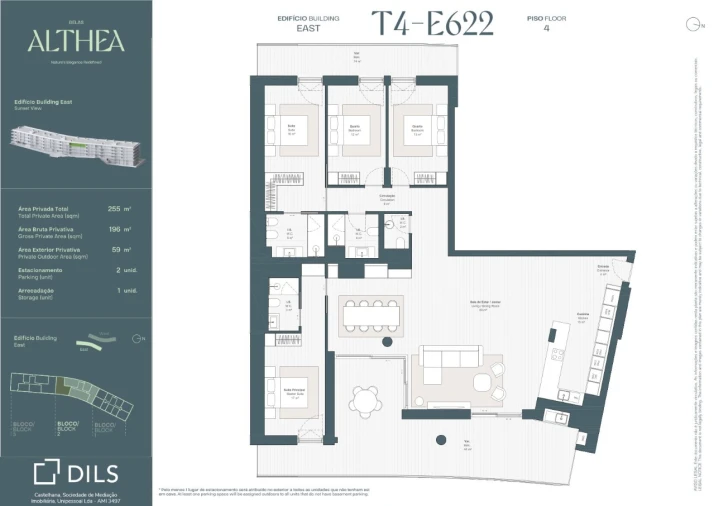 Apartamento T4 para Venda em Queluz e Belas Planta 1