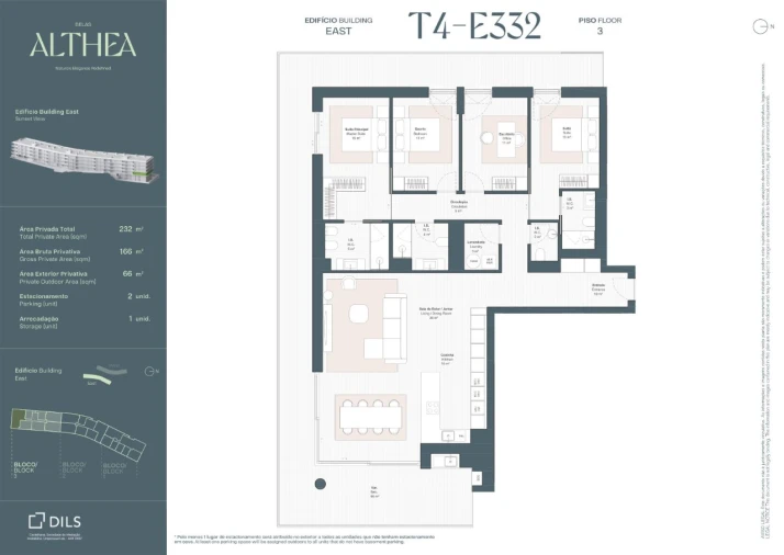 Apartamento T4 para Venda em Queluz e Belas Planta 1