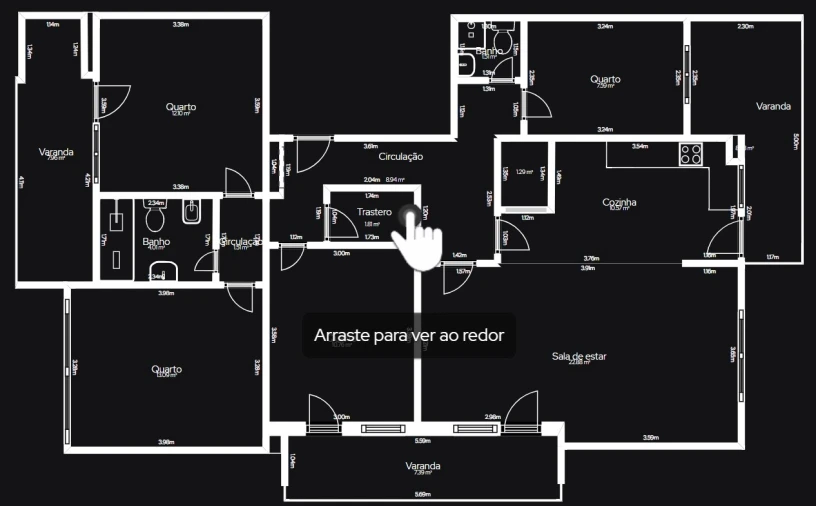Apartamento T4 para Venda em Mafamude e Vilar do Paraíso Planta 1