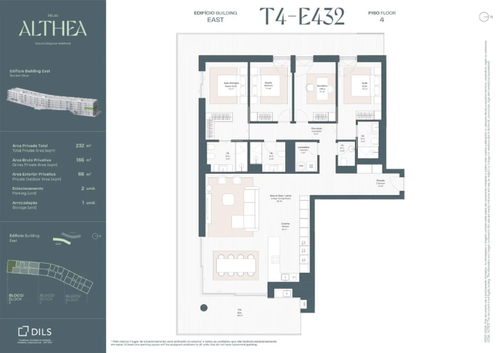 Apartamento T4 para Venda em Queluz e Belas Planta 1