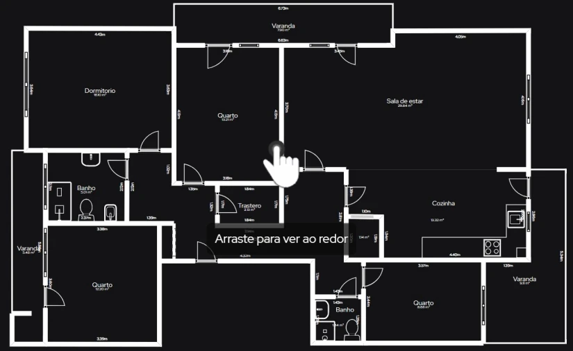 Apartamento T4 para Venda em Mafamude e Vilar do Paraíso Planta 1
