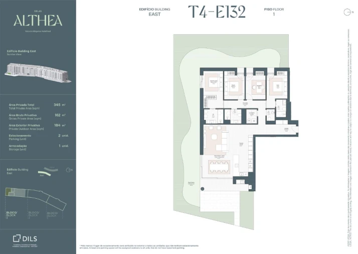Apartamento T4 para Venda em Queluz e Belas Planta 1