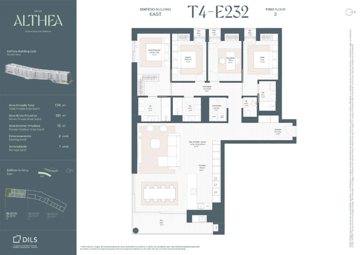 Apartamento T4 para Venda em Queluz e Belas Planta 1