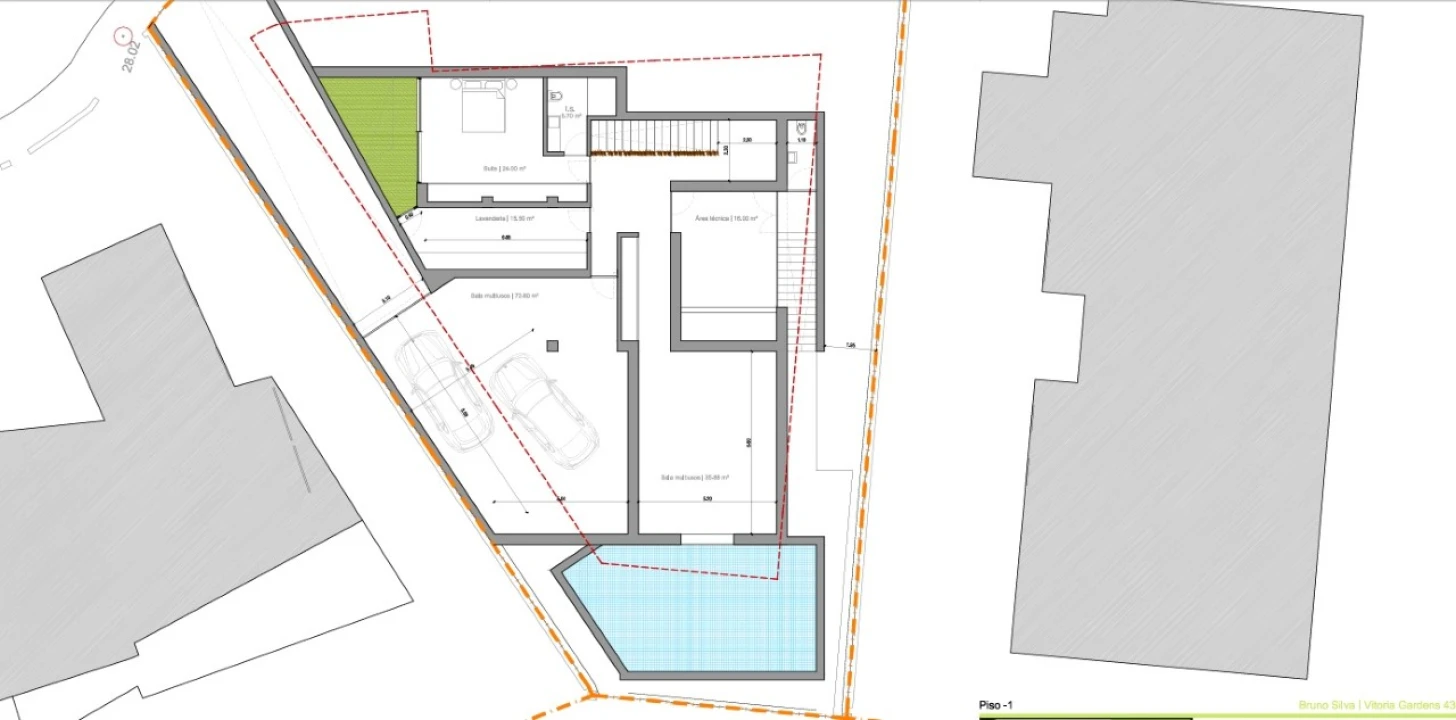 Moradia T3 para Venda em Quarteira Planta 2