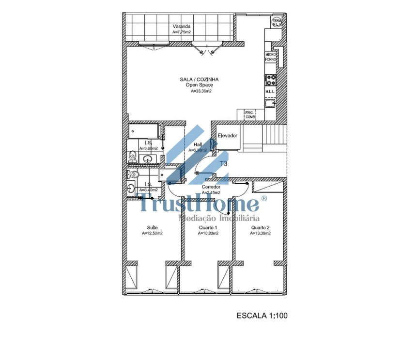 Apartamento T3 para Venda em Benfica Foto 35