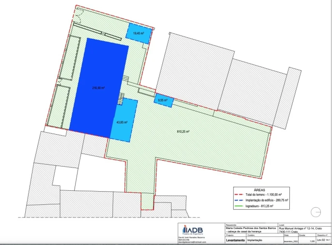 Moradia T8 para Venda em Crato e Mártires, Flor da Rosa e Vale do Peso Planta 1