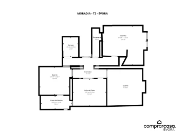 Moradia T2 para Venda em Évora (São Mamede, Sé, São Pedro e Santo Antão)