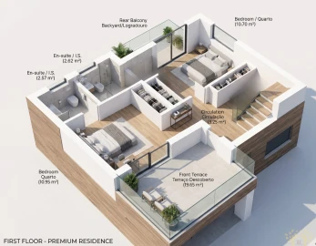 Moradia T3 para Venda em Olhão