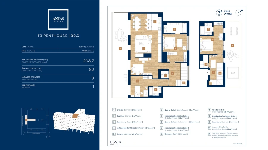 Apartamento T3 para Venda em Campanhã Planta 1