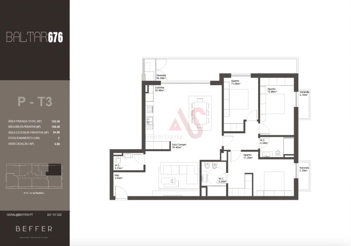 Apartamento T3 para Venda em Baltar Foto 17