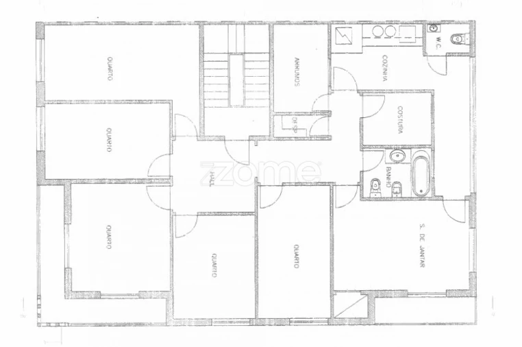 Apartamento T6 para Venda em São Vitor (Braga) Planta 1