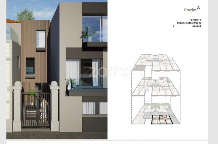 Apartamento T2 para Venda em Campanhã Planta 2