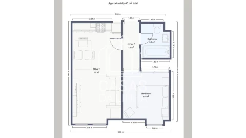 Apartamento T1 para Arrendamento em Avenidas Novas