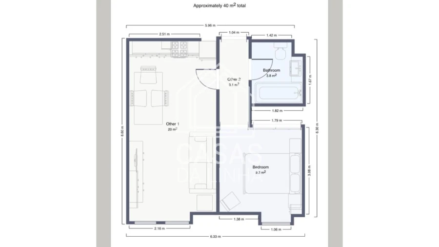 Apartamento T1 para Arrendamento em Avenidas Novas Foto 22