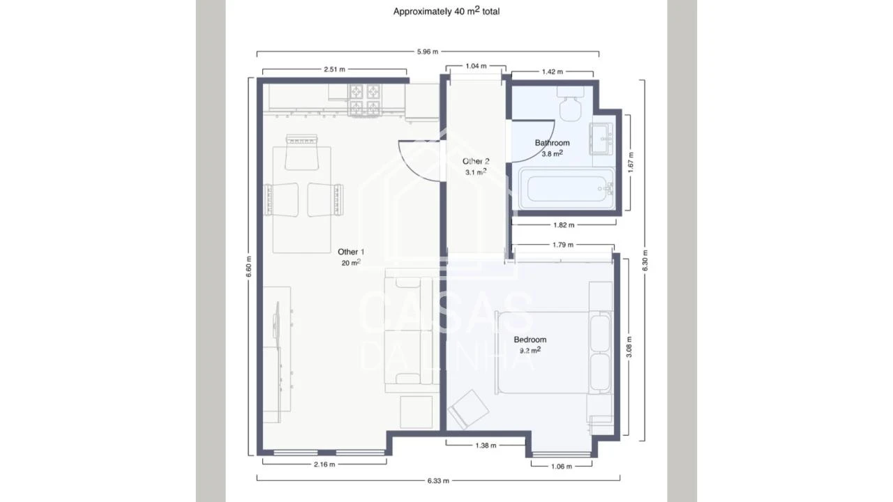 Apartamento T1 para Arrendamento em Avenidas Novas Foto 22