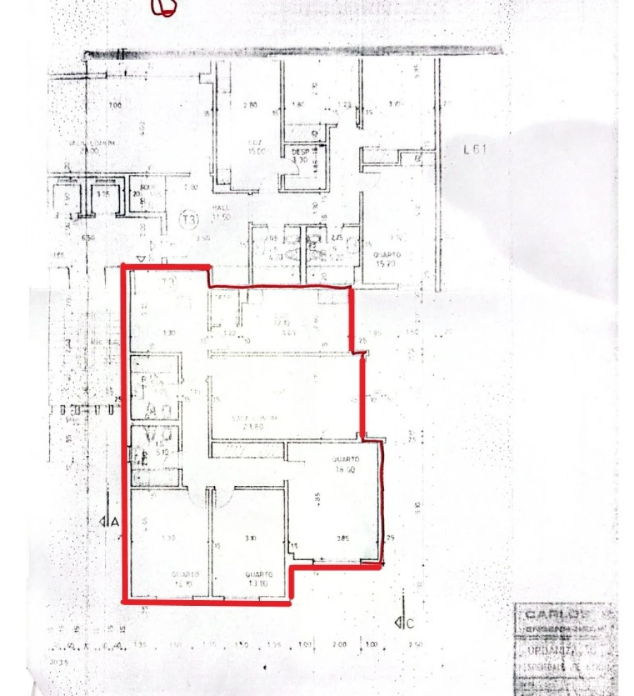 Apartamento T3 para Venda em Massamá e Monte Abraão Planta 1