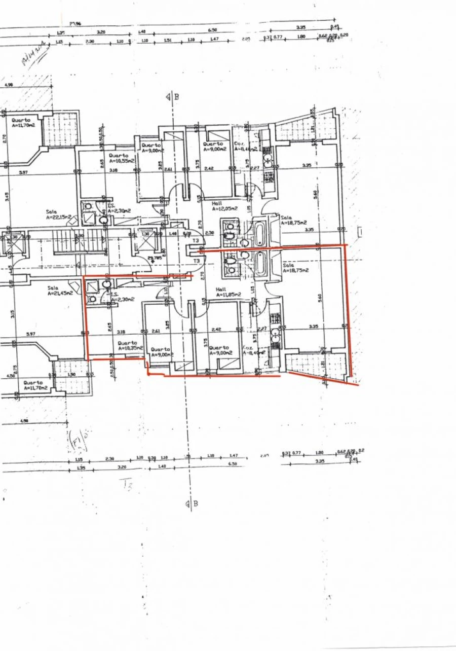 Apartamento T3 para Venda em Laranjeiro e Feijó Planta 1
