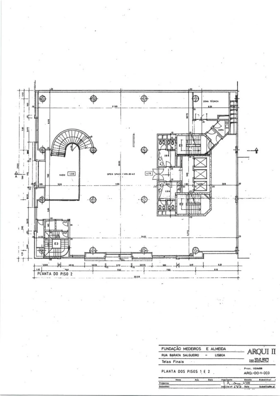 Escritório para Arrendamento em Santo António Planta 1