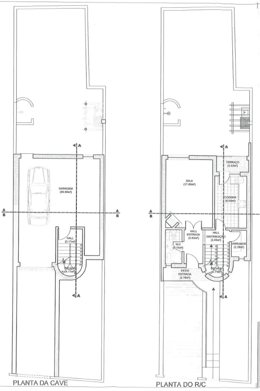 Moradia T3 para Arrendamento em Vila Nova de Cacela Planta 1