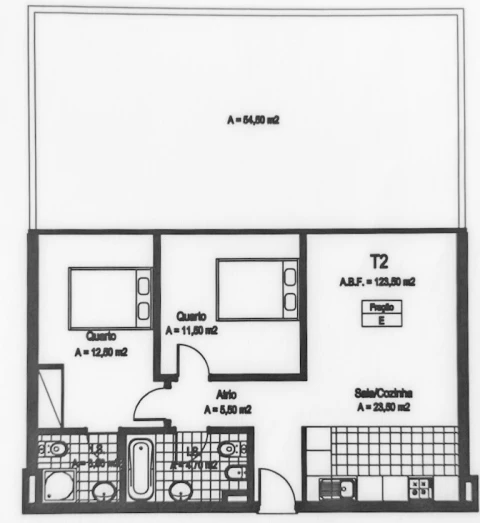 Apartamento T2 para Venda em Mazedo e Cortes