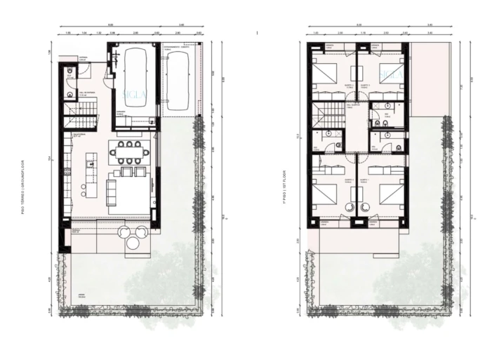 Moradia T4 para Venda em Madalena Planta 1