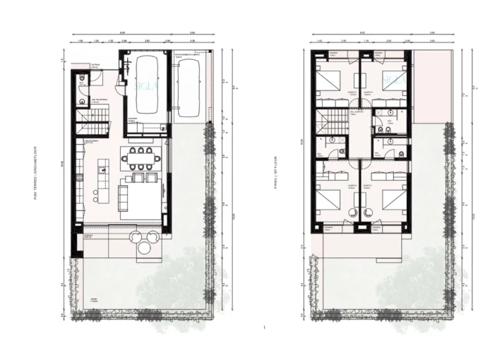 Moradia T4 para Venda em Madalena Planta 1