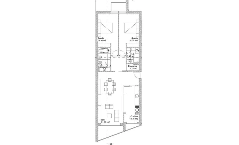Apartamento T2 para Venda em Apúlia e Fão Foto 5