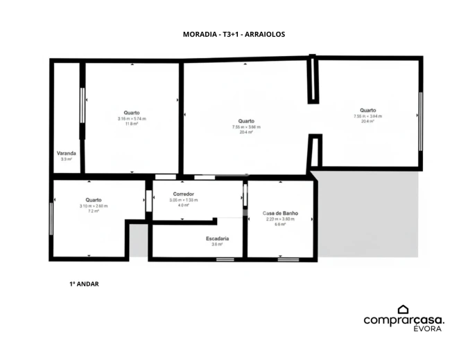 Moradia T3 para Venda em Arraiolos Foto 9