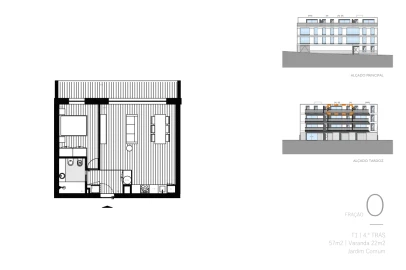 Apartamento T1 para Venda em Bonfim