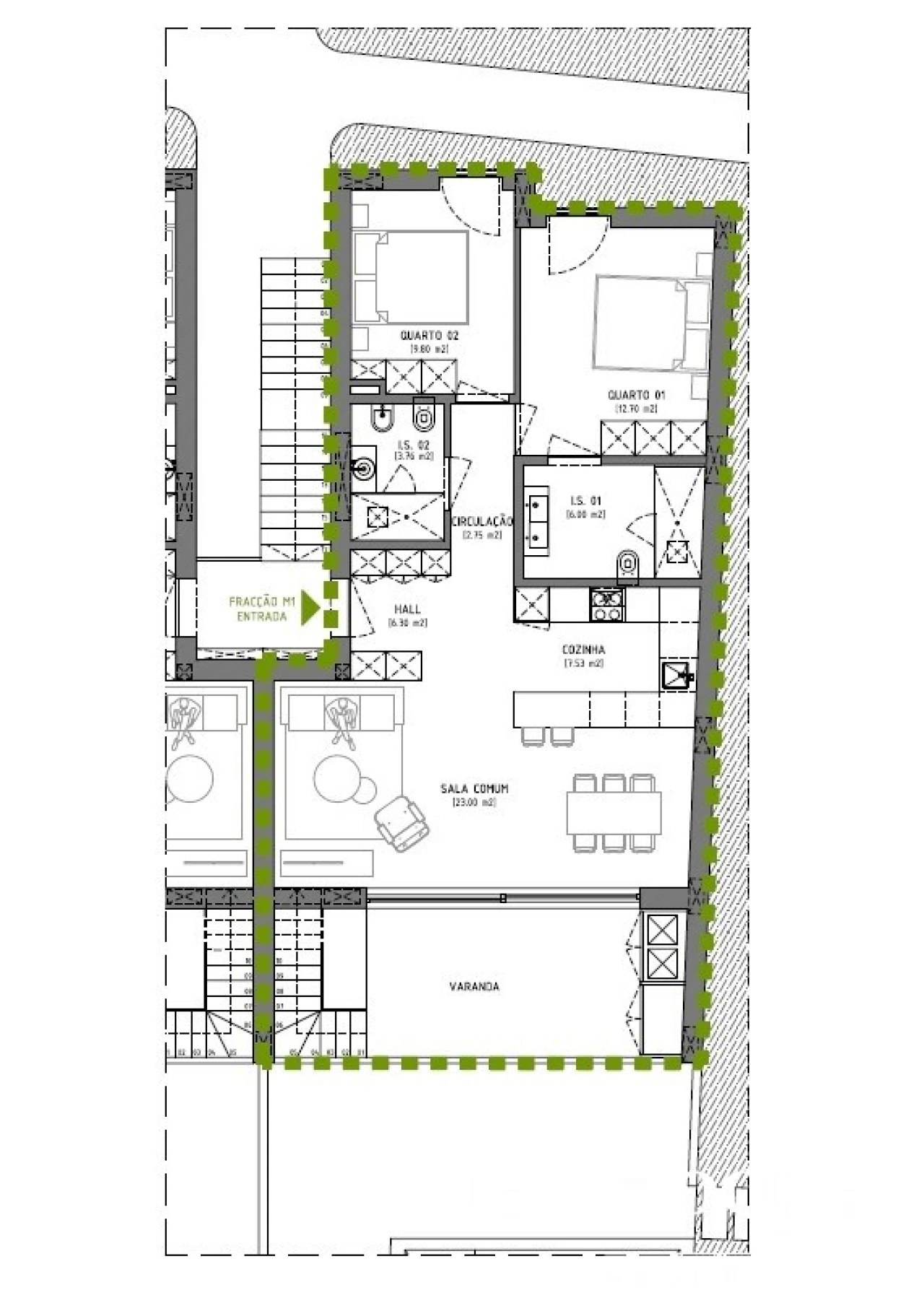 Apartamento T2 para Venda em Luz Foto 28
