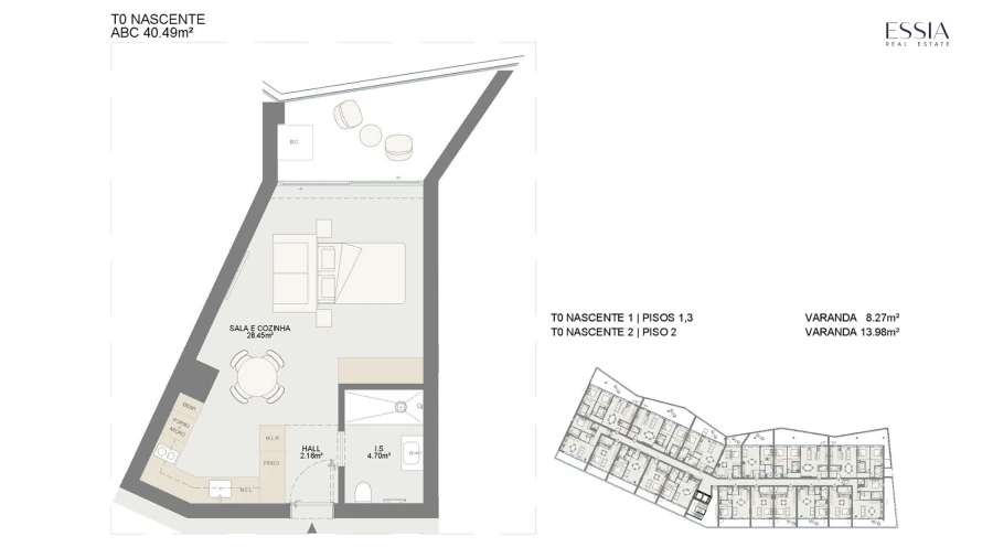 Apartamento T0 para Venda em Oliveira do Douro Planta 1